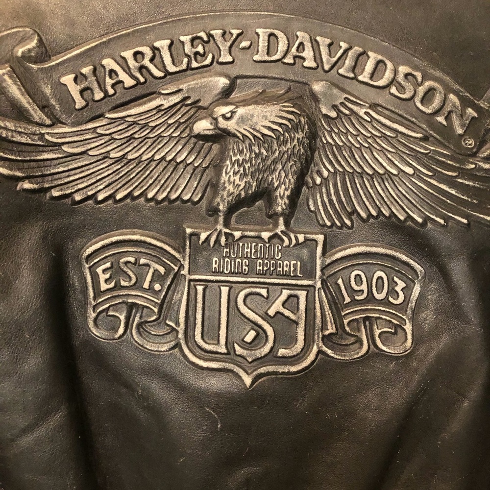 Harley Davidson Vintage 1990-91 Limited Ed. Distressed and Embossed Motorcycle - Picture 2 of 8